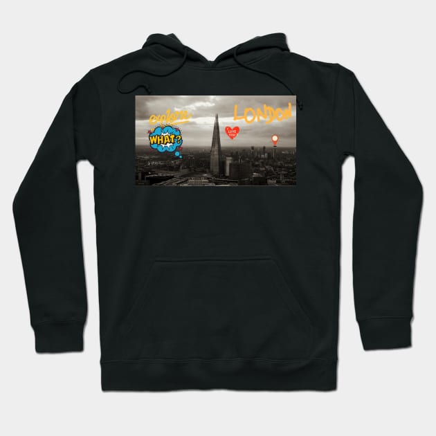 London cityscape and skyscrapers for free Hoodie by fantastic-designs